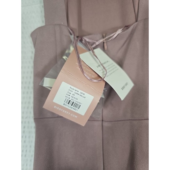 Birdy Grey Gene Criss-Cross Dark Mauve Bridesmaid Dress Women's XS - Picture 6 of 6